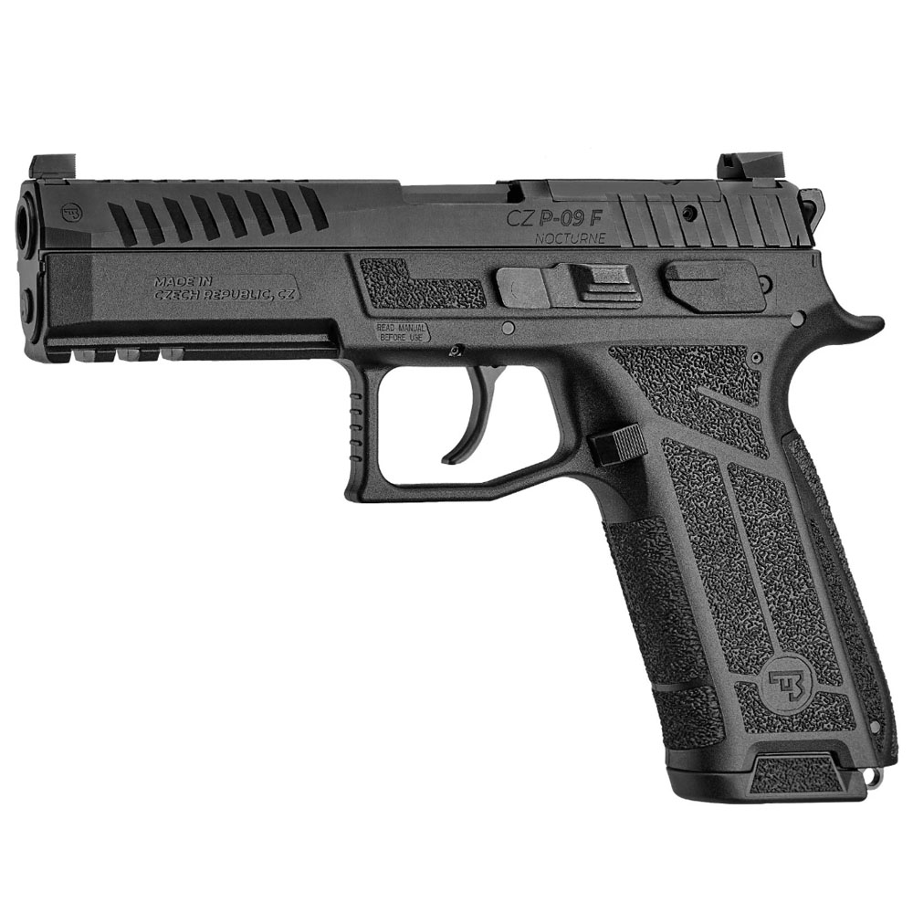 CZ P-09F Nocturne - 4.53" (9mm) - Optics Ready - Night Sights - Black-img-0