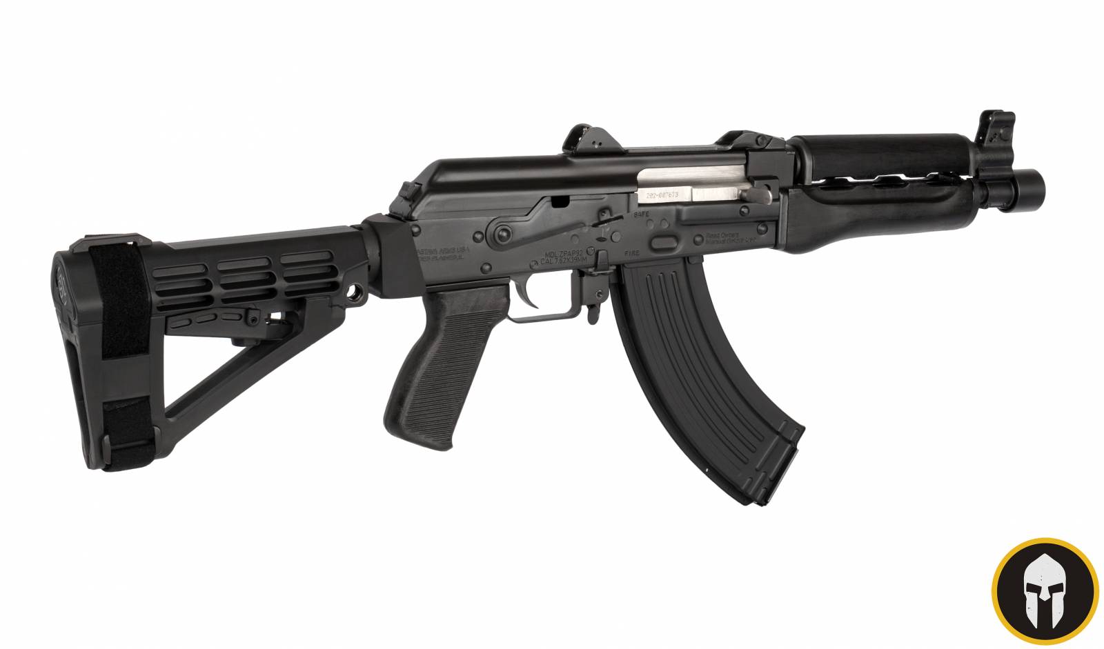 ZASTAVA ARMS ZPAP92 (7.62X39MM) PISTOL WITH SBA4 PISTOL BRACE (BLACK) Modern Warriors