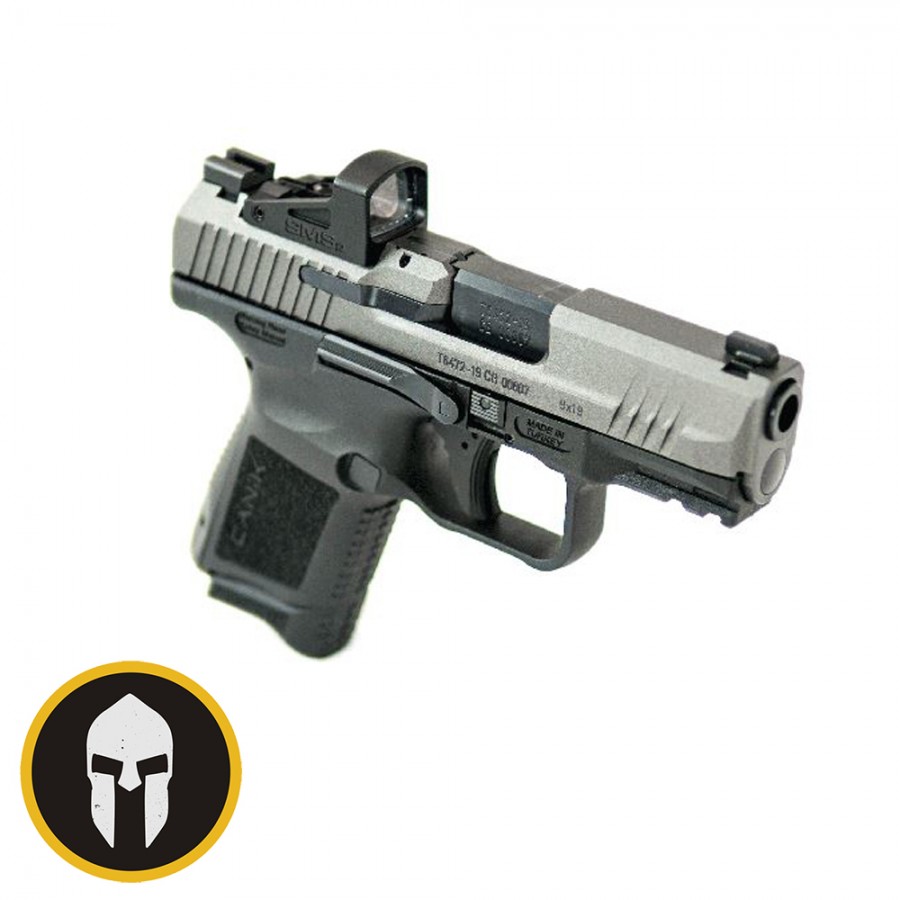 CANIK TP9 ELITE SC (9MM) WITH SHIELD SMS2 RED DOT (BLACK AND TUNGSTEN) Modern Warriors