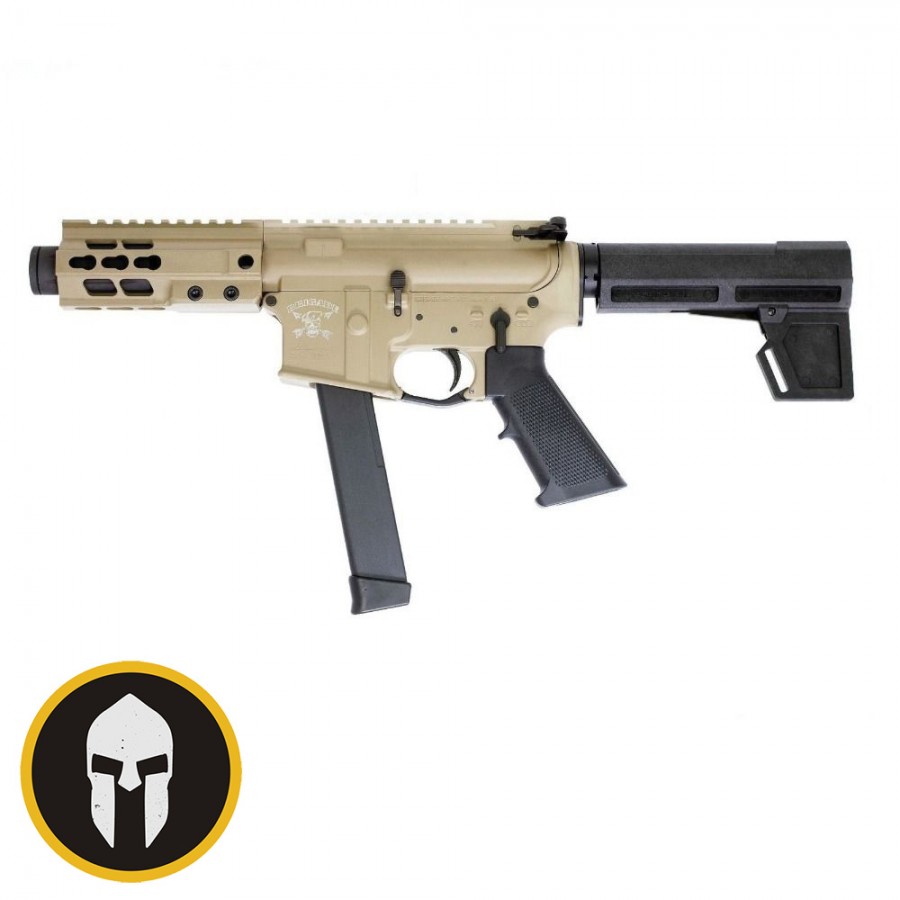 BRIGADE FIREARMS BM9 (9MM) PISTOL (FDE) 5.5" BARREL WITH KAK BLADE