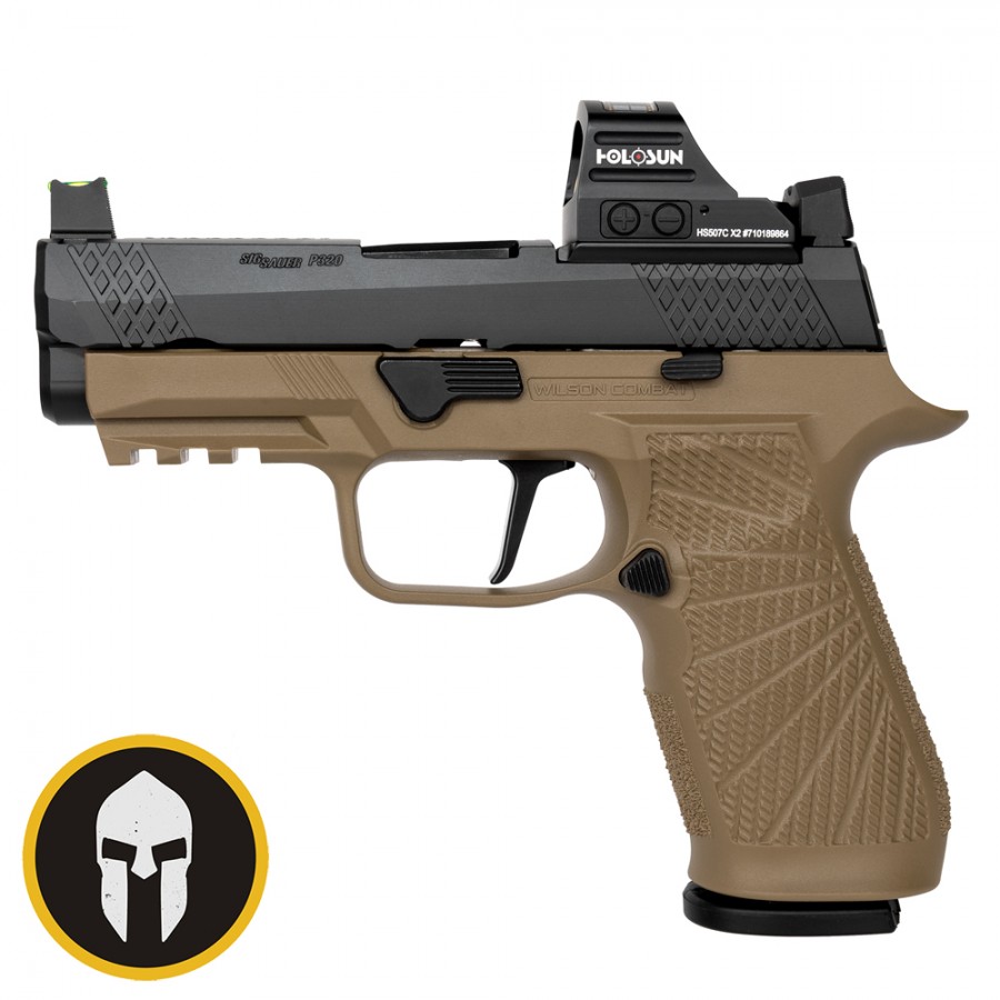 WILSON COMBAT WCP320 CARRY (FDE) WITH ACTION TUNE AND HOLOSUN HS507C