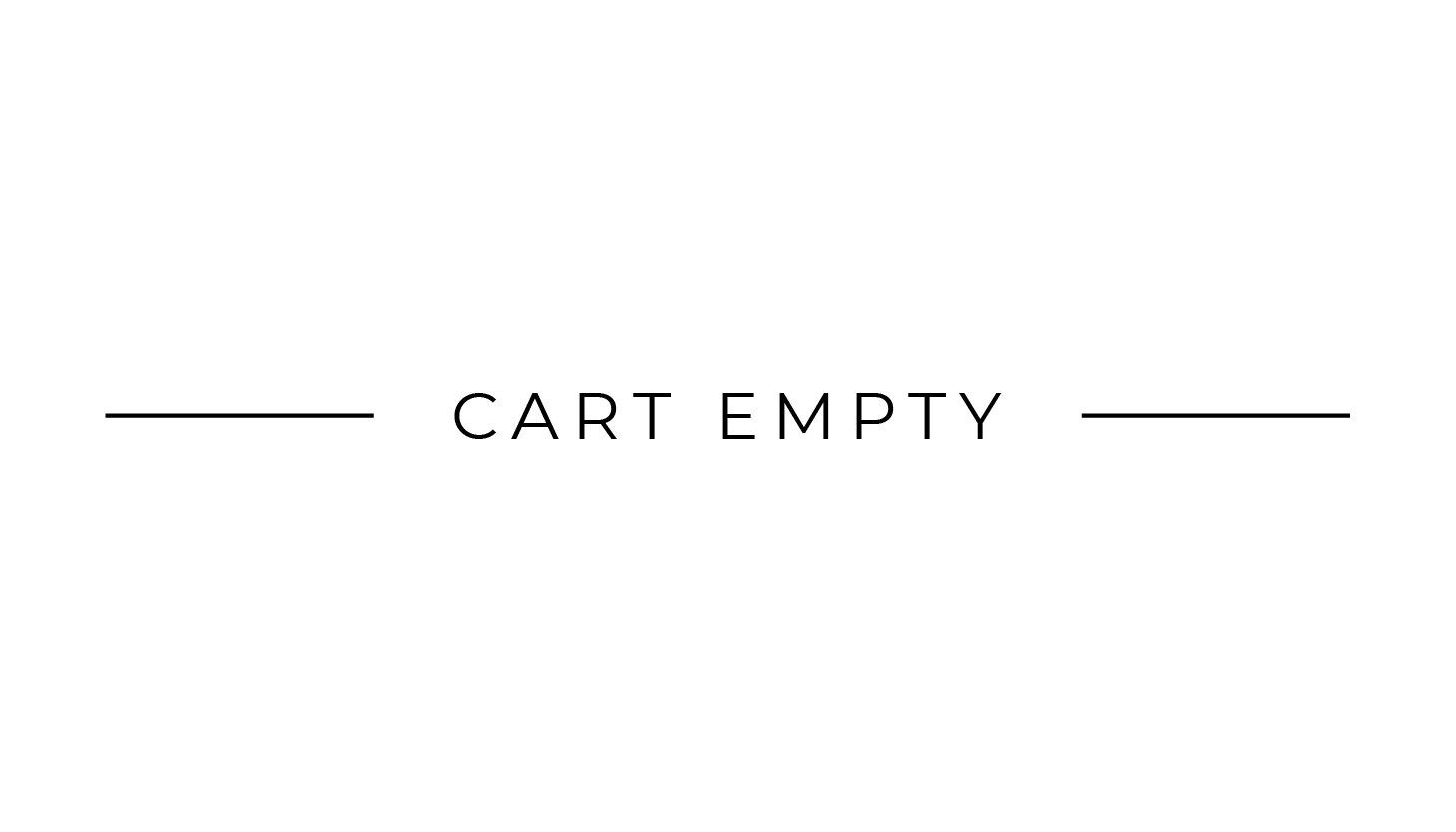 empty cart