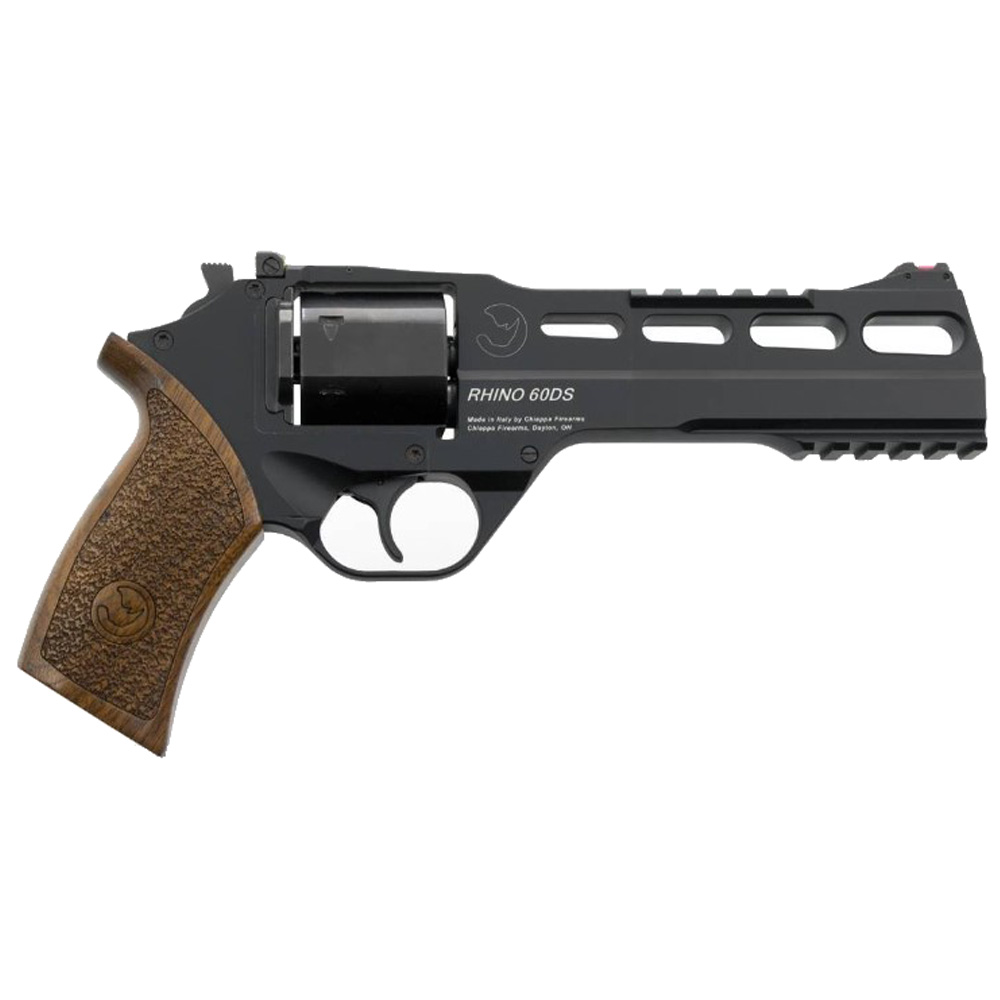 CHIAPPA FIREARMS RHINO 60DS (9MM) 6" BARREL 6 SHOT (BLACK/WALNUT