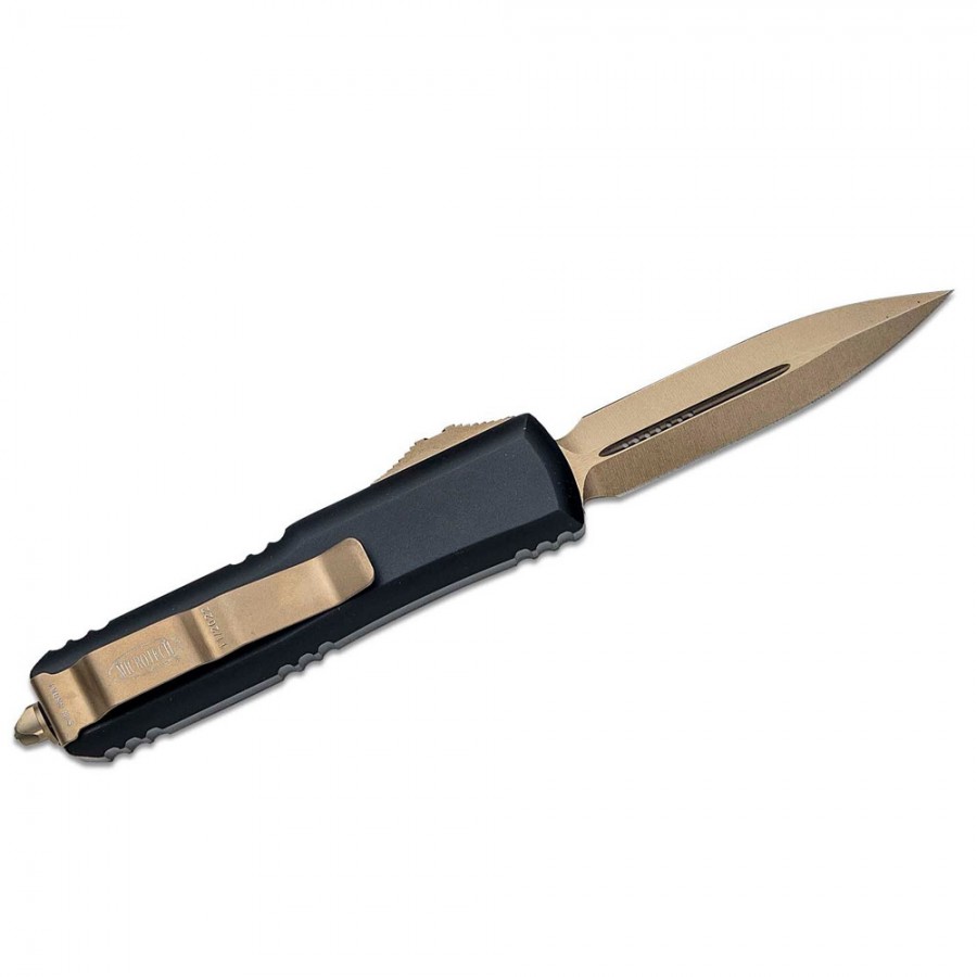 MICROTECH UTX-85 DAGGER OTF (BLACK/BRONZE) | Modern Warriors