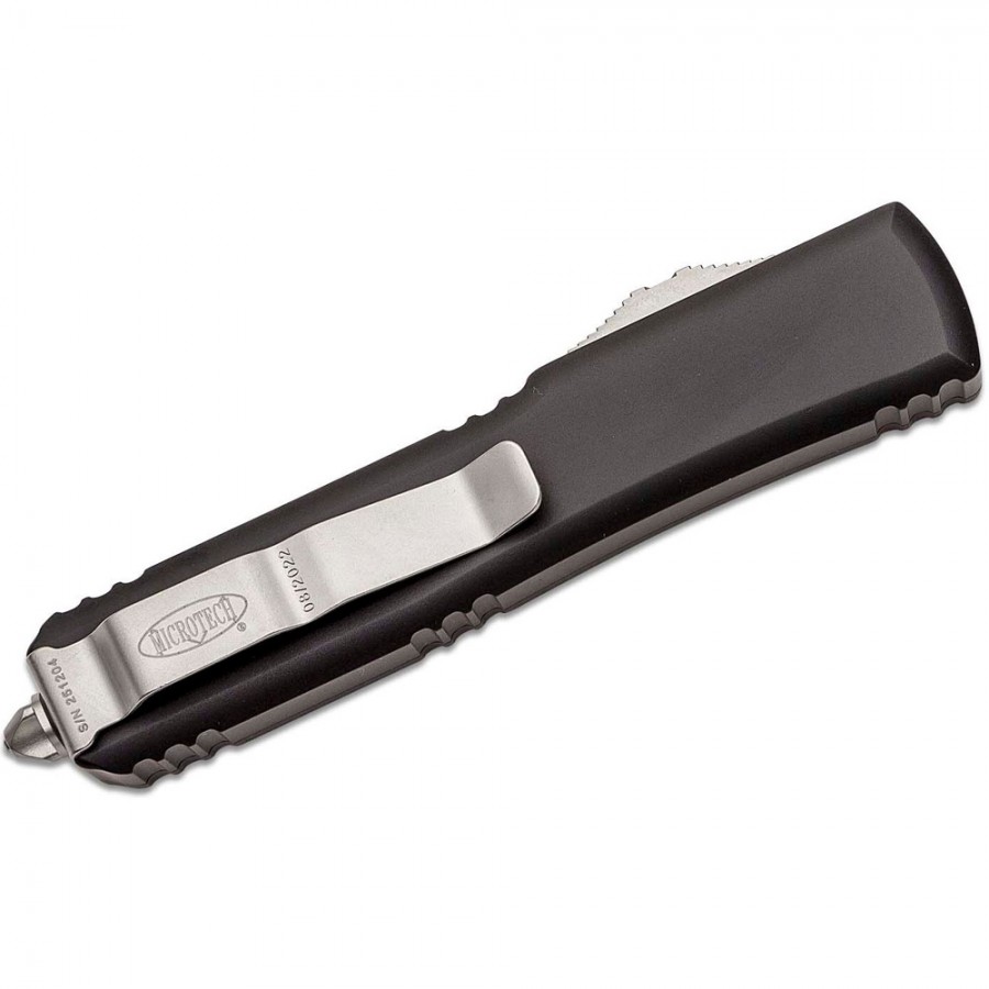 MICROTECH ULTRATECH DAGGER OTF (BLACK/STAINLESS STEEL) | Modern Warriors