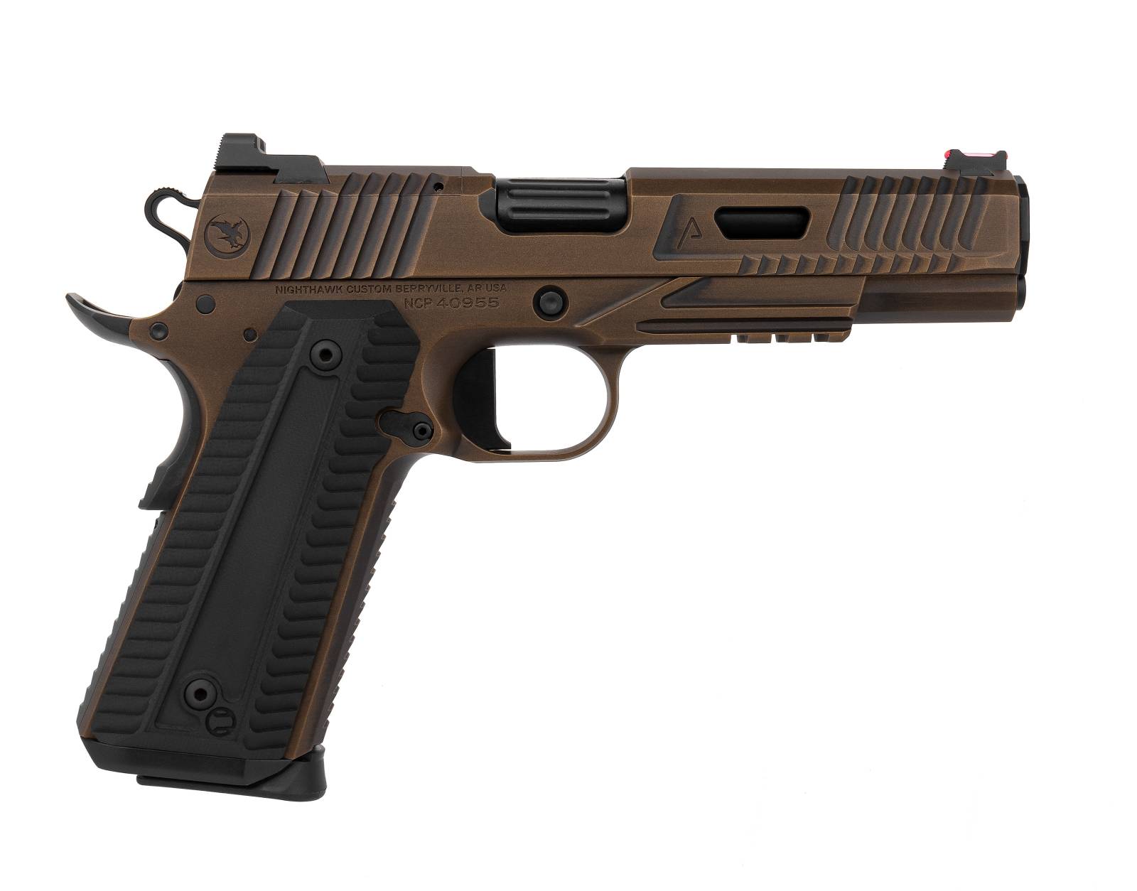 NIGHTHAWK CUSTOM AGENT 2 (.45 ACP) BATTLEWORN BRONZE WITH BLACK DLC