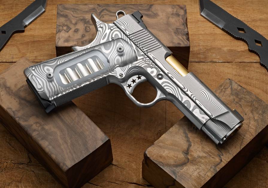 Cabot Guns The Ultimate Carry 45 Acp Full Damascus Steel 1911 Limited Edition Modern Warriors 0034