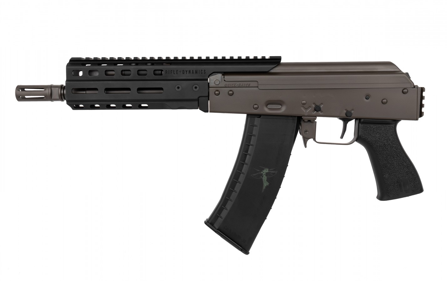 RIFLE DYNAMICS QUICKHATCH (5.45X39) 1913 REAR TRUNNION WITH 9" BARREL (CR GREY 51/BLACK