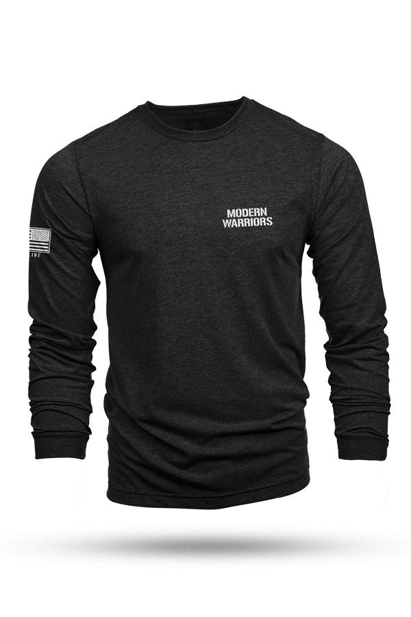 NINE LINE APPAREL LONG SLEEVE MODERN WARRIORS MURAL (BLACK) | Modern ...