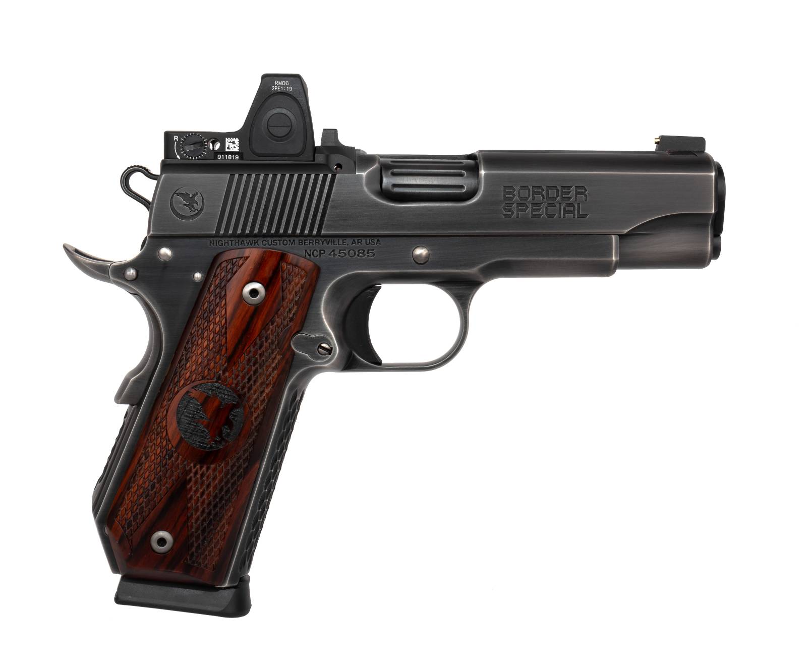 NIGHTHAWK CUSTOM BORDER SPECIAL (.45 ACP) HEAVY SMOKED NITRIDE FINISH