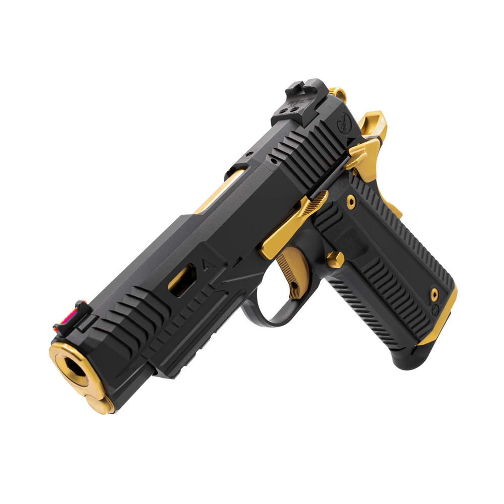 Agent 2 NIGHTHAWK CUSTOM AGENT 2 COMMANDER (9MM) BLACK FINISH WITH GOLD TiN ...