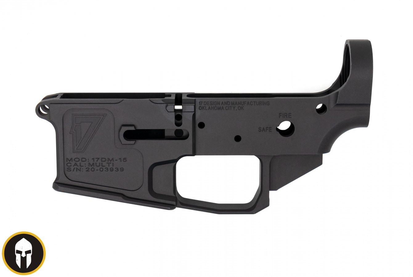 17 DESIGN & MFG 17DM-15 BILLET STRIPPED LOWER (BLACK) | Modern Warriors